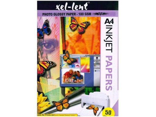 Xel-lent Glossy Photo Paper 180gsm, A4 size, 50pcs-pack - Altimus