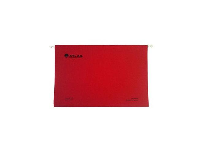 Atlas Suspension/Hanging Files, FS Size, 50/box, Red