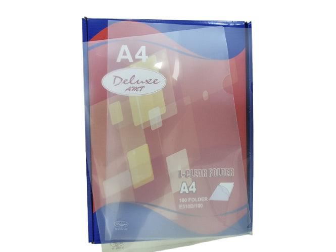 Deluxe Clear L-Folder A4, 100pcs/box - E310D - Altimus