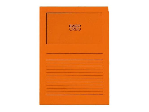 Elco Ordo Classico, L Paper Folder with Window, 5/pack, Orange - Altimus