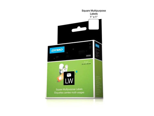 DYMO (30332) Square Multipurpose Labels, White Paper, 25 x 25 mm, [750 Labels/Roll] - Altimus