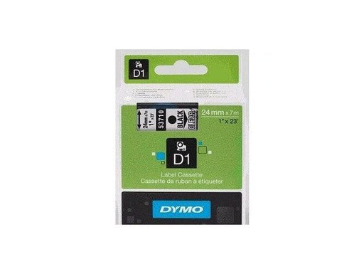 Dymo 53710, D1 Tape, 24mm x 7m, Black on Transparent - Altimus