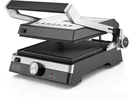 Black+Decker 2000W Family Health Grill, Black/Silver, Cg2000-B5 - Altimus