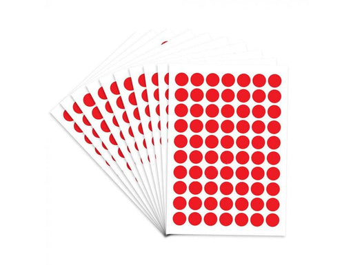 FIS Color Round Labels 13mm FSLA13REN Red (700 labels) - Altimus