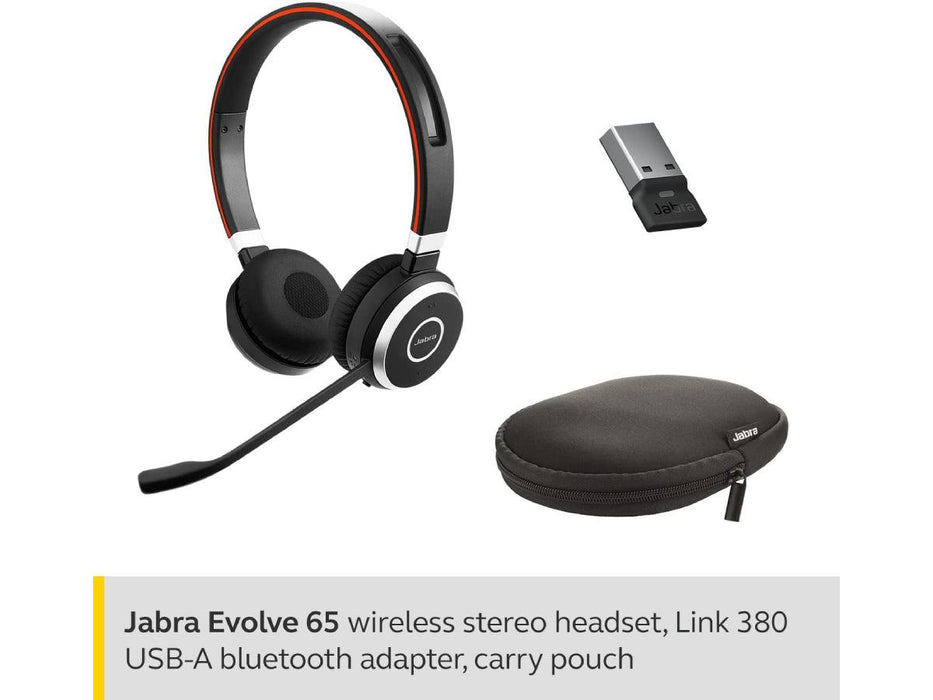 Jabra Evolve 65 MS Stereo Bluetooth Headset - Altimus