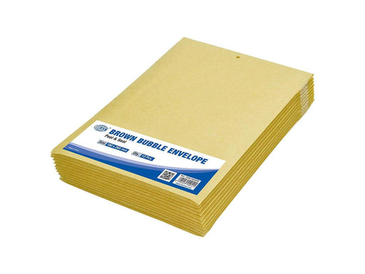 Brown Bubble Envelopes, 180 x 265mm, 12pcs/pack (FSAE180265N) - Altimus