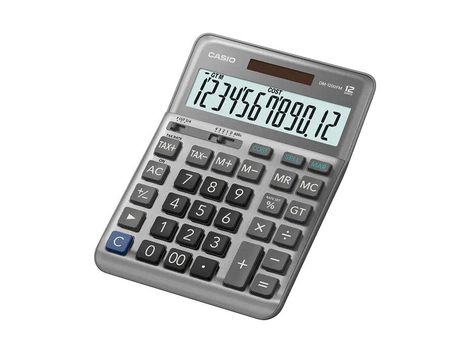 Casio DM-1200FM Desktop Electronic Calculator, 12 Digits Large Display - Altimus
