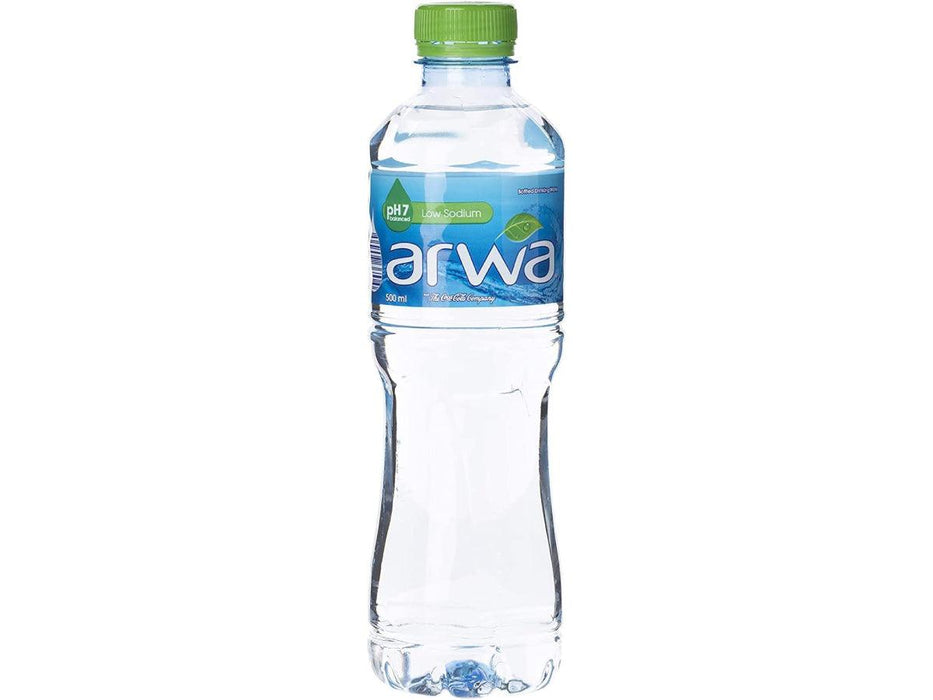 Arwa Bottled Drinking Water 500ml, Pack of 12 - Altimus