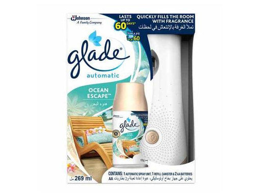 Glade Automatic Spray Holder and Ocean Escape Refill Starter Kit - Altimus