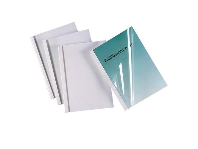 GBC Thermabind Thermal Binding Covers, 4mm, White, Box of 100 (107SIB370038) - Altimus