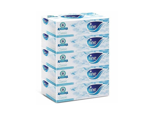 Fine Classic Facial Tissue 200's 2 Ply, Pack of 5 - Altimus