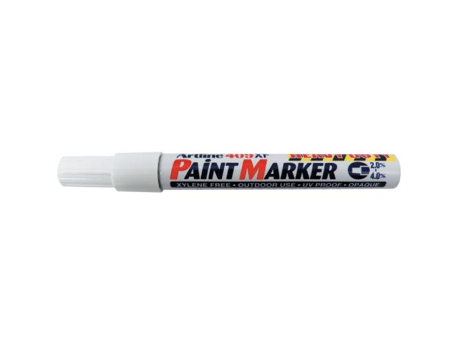 Artline 409XF Paint Marker, Chisel, White - Altimus