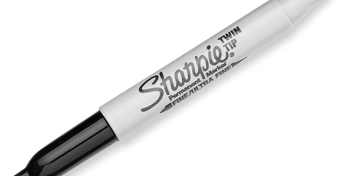 Sharpie Twin Tip Permanent Marker Black Dubai Abu Dhabi, UAE