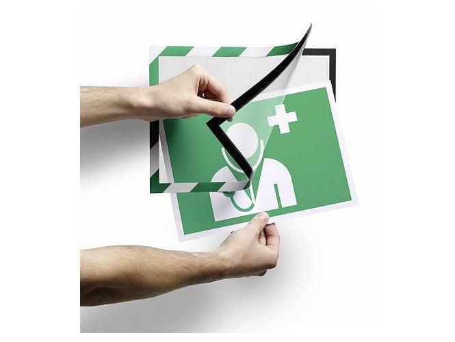 Durable Duraframe Security, Magnetic Frame A4, 5/pack, Green-White - Altimus