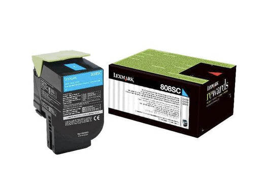 Lexmark 80C8SC0 Cyan Standard Yield Toner Cartridge - Altimus