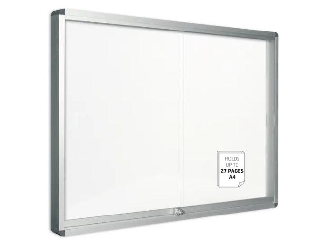 Bi-Office Double Door White Window Display 1146 x 967mm - Altimus