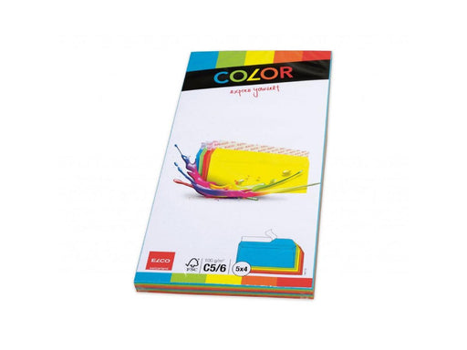 Elco C5/6 Envelope with Adhesive Closure, 100gsm, 20pcs/pack - Assorted Colour - Altimus
