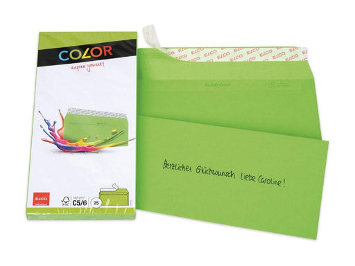 Elco C5/6 Envelope with Adhesive Closure, 100gsm, 25pcs/pack - Green - Altimus