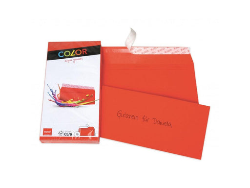 Elco C5/6 Envelope with Adhesive Closure, 100gsm, 25pcs/pack - Red - Altimus