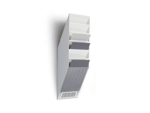 Durable FLEXIBOX 6 A4, Wall Mounted Brochure Holder, 6 Tier, White - Altimus