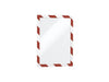 Durable Duraframe Security, Self-Adhesive Magnetic Frame A4, 2/pack, Red/White - Altimus