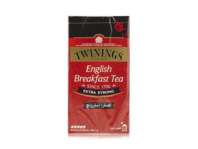 Twinings English Breakfast Extra Strong Black Tea 25 Tea Bags - Altimus