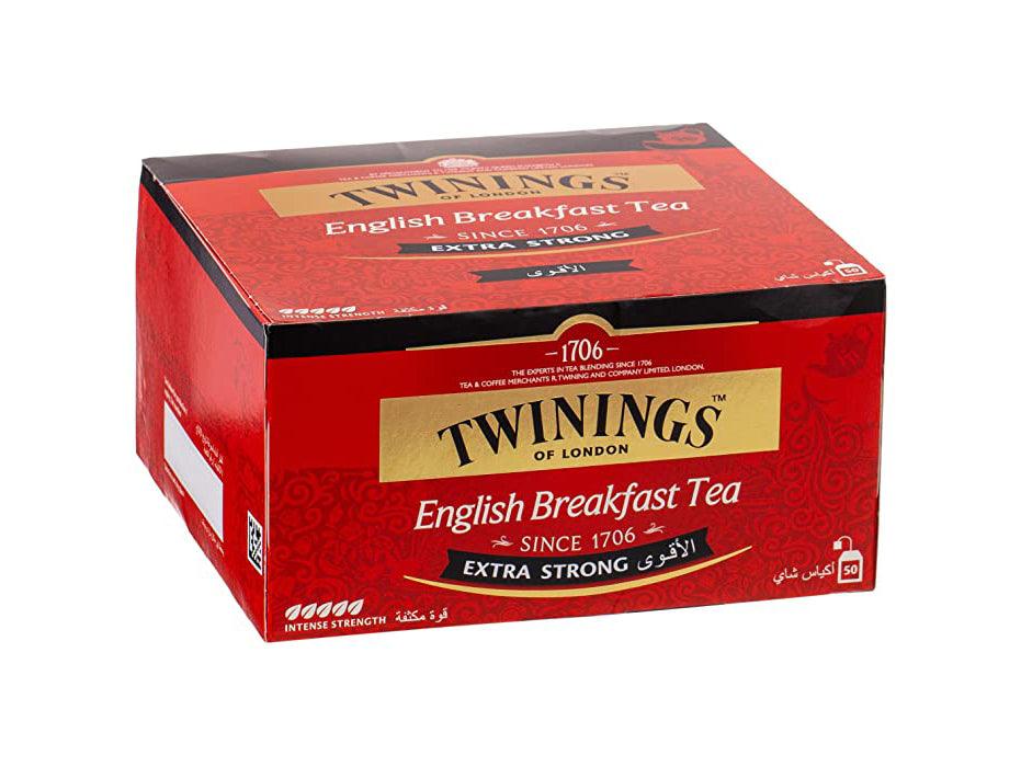 Twinings English Breakfast Extra Strong Black Tea 50 Tea Bags - Altimus