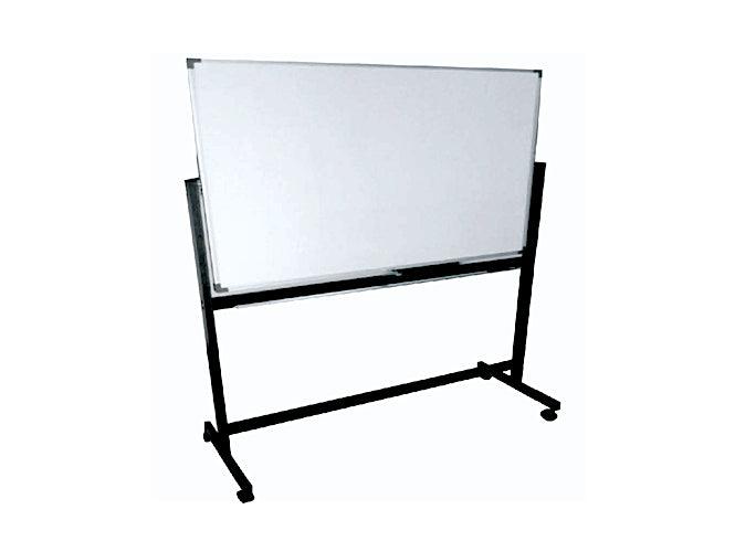 Double Sided Magnetic Whiteboard With Metal Stand & Wheels 1200mm x 2400mm (120cm x 240cm)