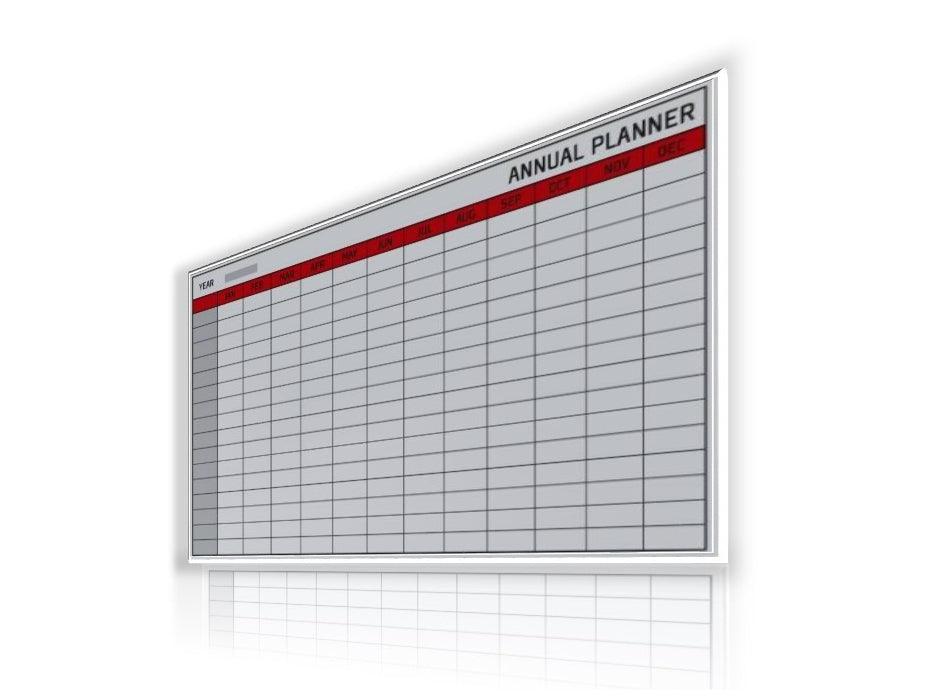 Bi-Office Magnetic Glass Annual Planner 780 X 480mm GL163701 - Altimus