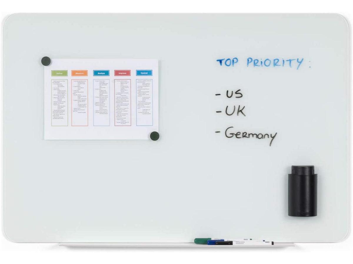 Bi-Office Magnetic Glass Board 60X90 White - GL070101 - Altimus