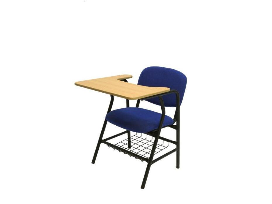 College Chair WWT Padded Seat - Back and Magazine Basket - Fabric - PVC