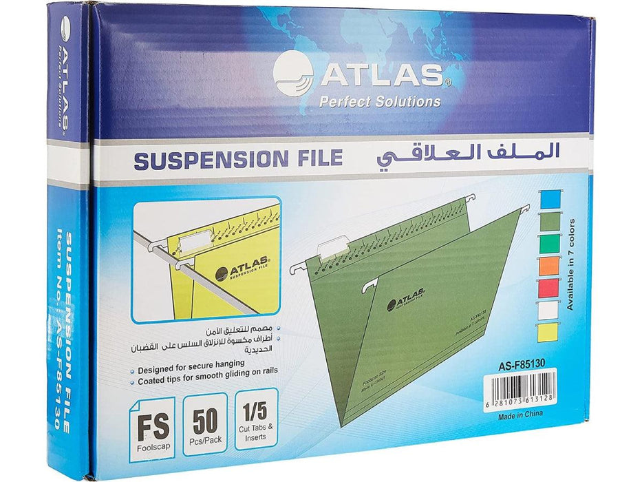 Atlas Suspension/Hanging Files, FS Size, 50/box, Blue - Altimus