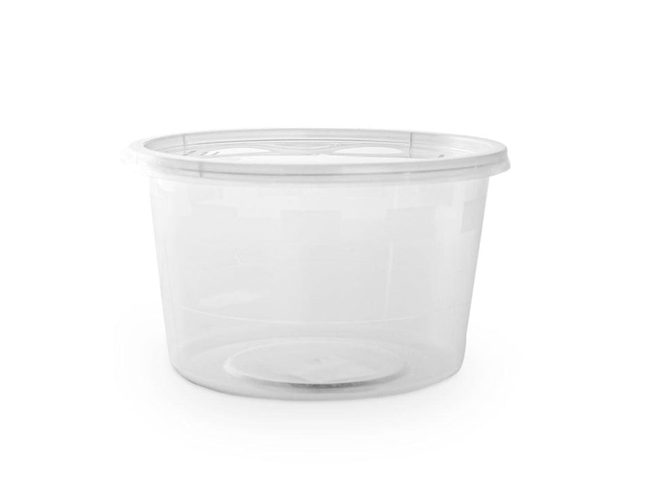 Microwavable Container Round 525cc With Lid - Clear 50 Pieces - Altimus