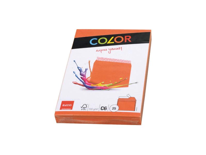 Elco C6 Envelope with Adhesive Closure, 100gsm, 25pcs/pack - Orange - Altimus