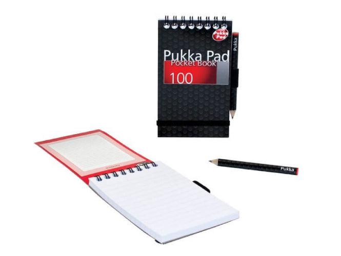 Pukka City Pocket Book and Pencil, 80 gsm, Ruled, Wirebound, A7, 100 pages - Altimus