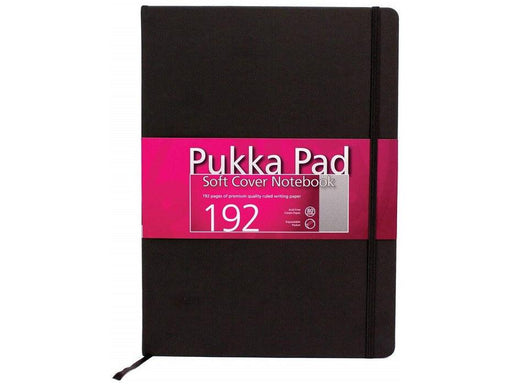 Pukka Pad Soft Cover Notebook, A4 Size, 192 pages, Ruled, Black (6980) - Altimus