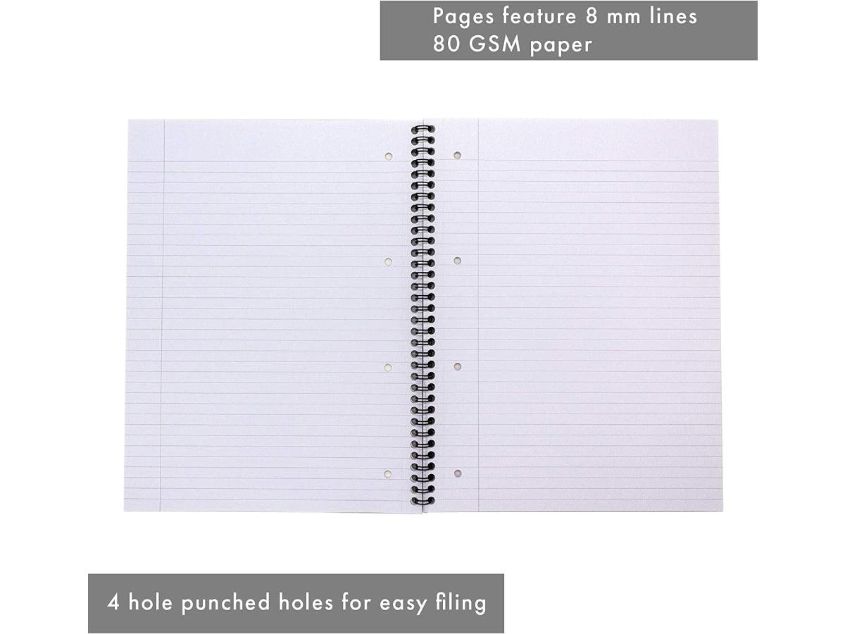 Pukka Editor Mettalic Pad, 80gsm, Ruled, Wirebound, A4, 100 pages - Altimus