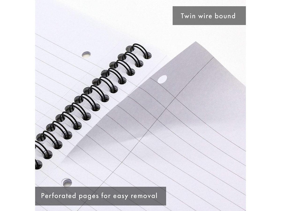 Pukka Editor Mettalic Pad, 80gsm, Ruled, Wirebound, A4, 100 pages - Altimus