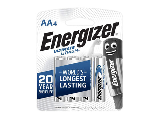 Energizer L91 AA Ultimate Lithium Battery, (Pack of 4) - Altimus