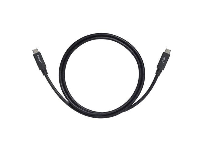 PNY USB C to USB C 3.1 Gen2 Cable 1M, Black - Altimus