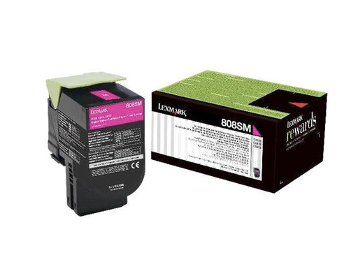 Lexmark 80C8SM0 Magenta Standard Yield Toner Cartridge - Altimus