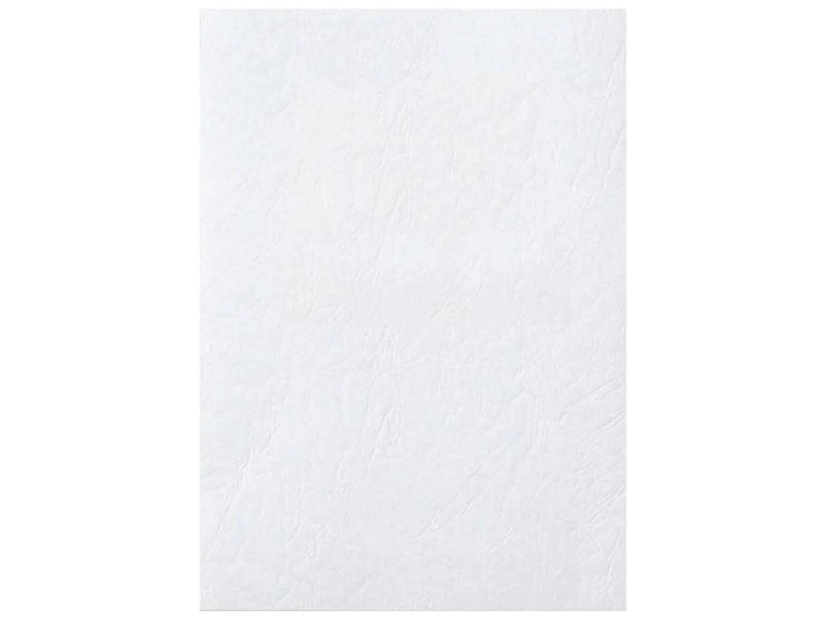 Deluxe A3 Embossed Leather Board Binding Cover, 100/pack, White - Altimus