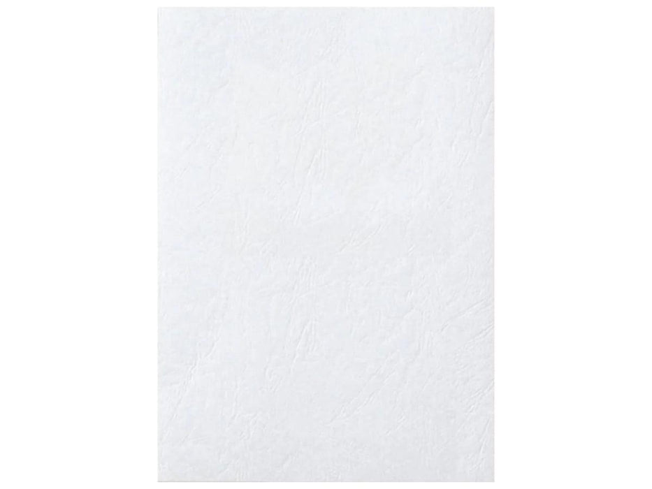 Deluxe A3 Embossed Leather Board Binding Cover, 100/pack, White