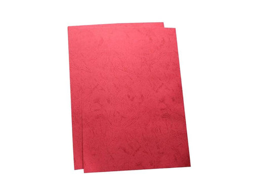 Deluxe A4 Embossed Leather Board Binding Cover, 100/pack, Red - Altimus