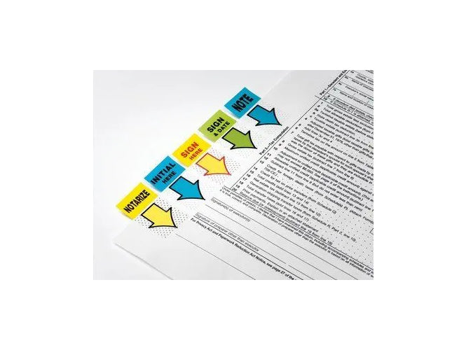 3M Post-It Flags Initial here 680-IH2, 50 Flags-Dispenser, 2/Pack