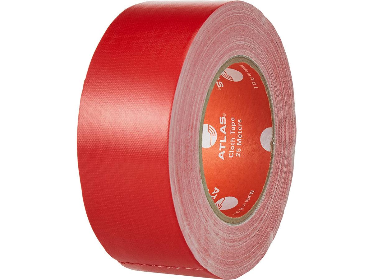 Atlas Cloth Tape Heavy Duty 1.5" x 25 meters, Red - Altimus
