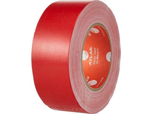 Atlas Cloth Tape Heavy Duty 1.5" x 25 meters, Red - Altimus