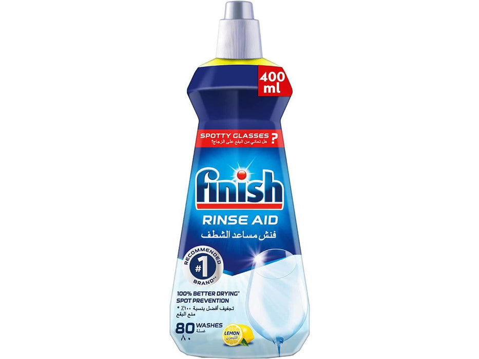 Finish Lemon Rinse Aid Liquid Dishwasher 400ml - Altimus