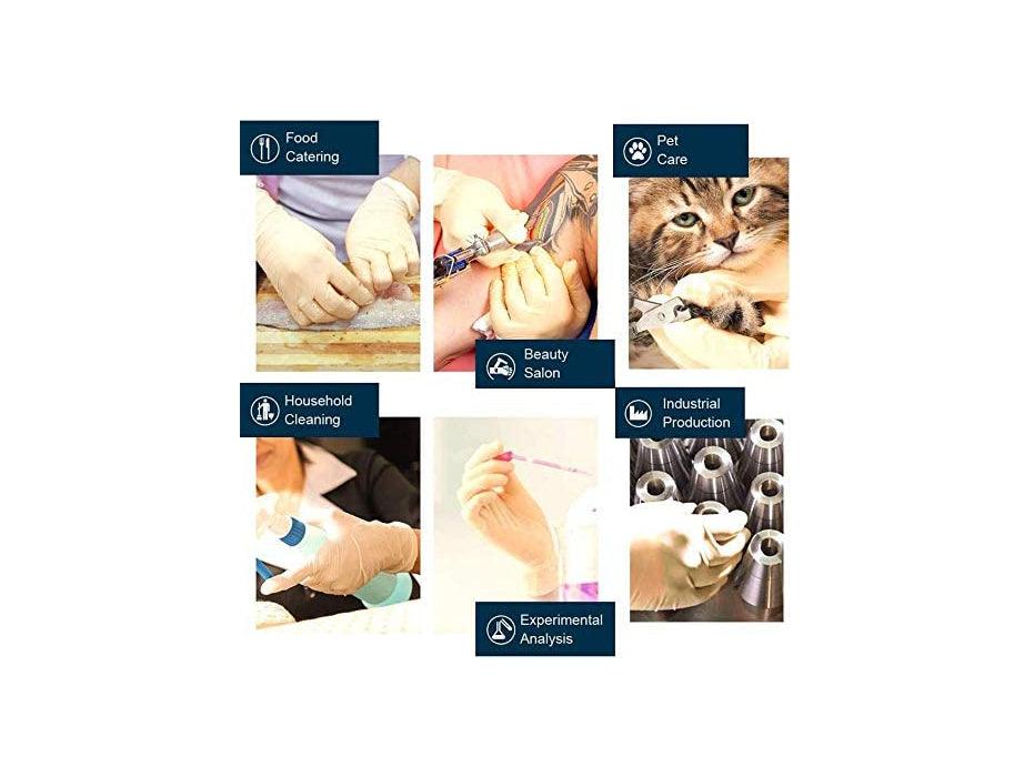 Latex Disposable Gloves Powder Free 100pcs/pack – Small - Altimus