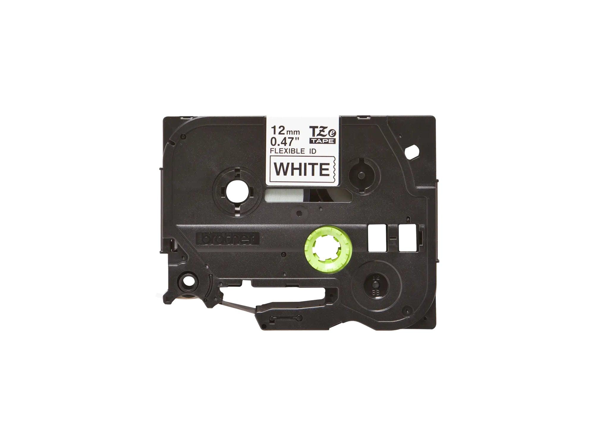 Brother P-Touch TZ-FX231 Laminated Flexible Tape Black on White 12mm x 8m - Altimus